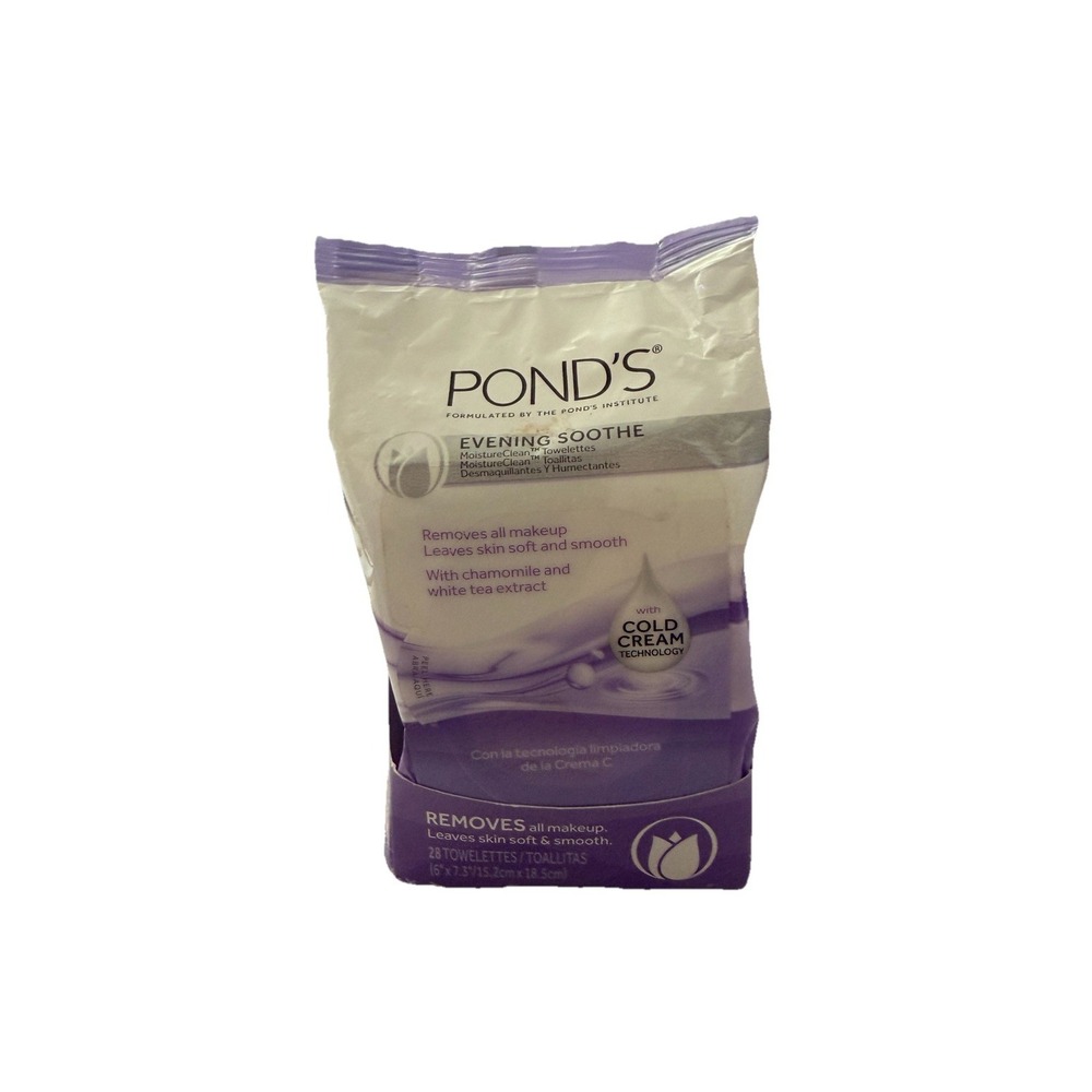 Pond's Makeup Remover‎ Wipes SENSITIVE Evening Soothe 28ct - Discontinued